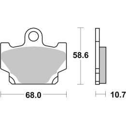 Plaquettes de frein Brembo route carbone céramique - 07YA1011