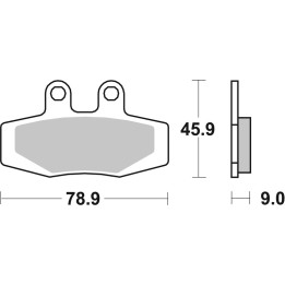 Plaquettes de frein Brembo route carbone céramique - 07GR6407