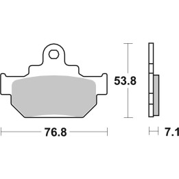 Plaquettes de frein Brembo route carbone céramique - 07SU0904