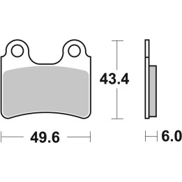 Plaquettes de frein Brembo route carbone céramique - 07GR5804