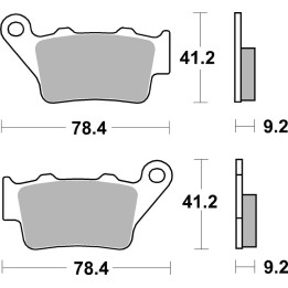 Plaquettes de frein Brembo Off-Road métal fritté - 07BB02SX