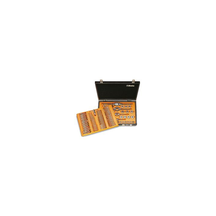 Coffret de tarauds et filières Beta 446/c110 coffret bois