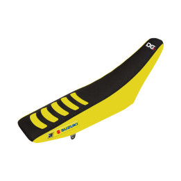 Housse de selle Blackbird Double Grip 3 jaune/noir Suzuki RM85
