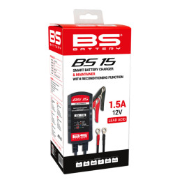 Chargeur de batterie intelligent BS BATTERY BS15 | Oxmoto