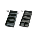 Bacs de rangement compartimentés Beta plastique pour servantes/coffres/chariots