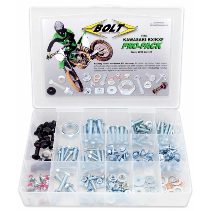 Pro Pack Bolt Kawasaki KX/KX-F 125 à 450 | Oxmoto