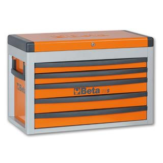 Coffre à cinq tiroirs Beta orange | Oxmoto
