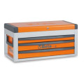 Coffre à trois tiroirs Beta orange | Oxmoto
