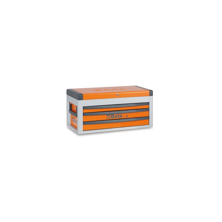 Coffre à trois tiroirs Beta orange | Oxmoto