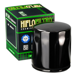 Filtre à huile Hiflofiltro noir brillant - HF174B | Oxmoto