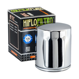 Filtre à huile Hiflofiltro Chrome - HF171C | Oxmoto