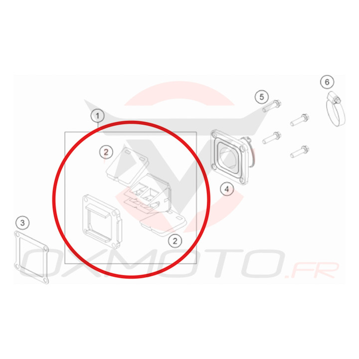 Boite à clapet origine ktm/gasgas 85cc | Oxmoto