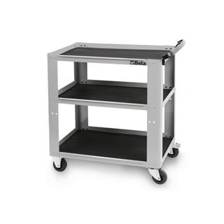 Chariot d’atelier métallique Beta gris | Oxmoto
