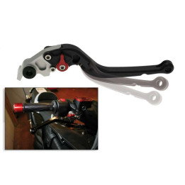 Levier droit repliable Bihr aluminium anodisé noir | Oxmoto