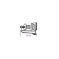 Kit crochet + vis pour mobilier d'atelier Beta | Oxmoto