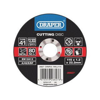 Disque à tronçonner Draper ø115mm - 1,2mm | Oxmoto