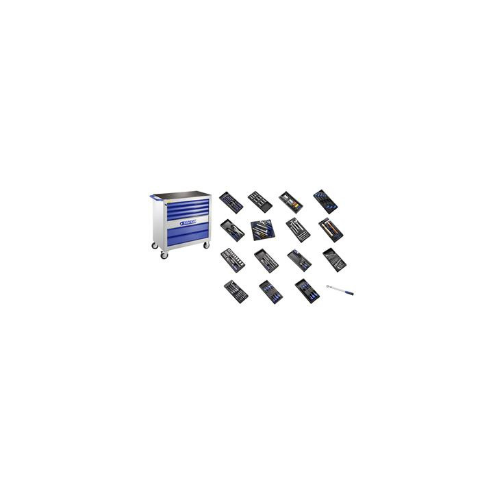 Servante XL équipée Expert 250 outils - 7 tiroirs | Oxmoto