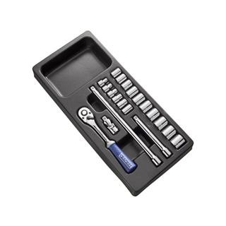 Module d'outils Expert douilles et cliquet 3/8'' - plateau plastique