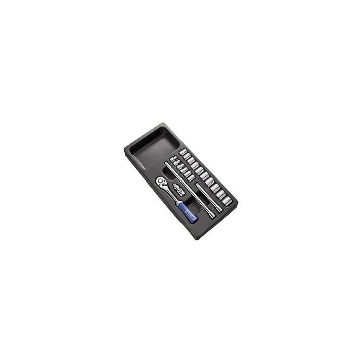 Module d'outils Expert douilles et cliquet 3/8'' - plateau plastique