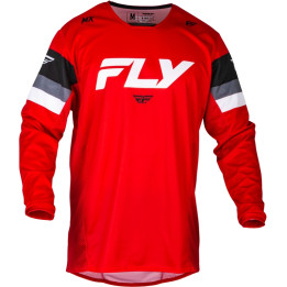 Maillot FLY RACING Kinetic Prix - rouge/gris/blanc | Oxmoto