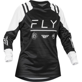 Maillot femme FLY RACING F-16 - noir/blanc | Oxmoto