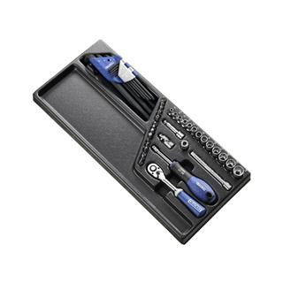 Module d'outils Expert douilles et cliquets 1/4'' - plateau plastique