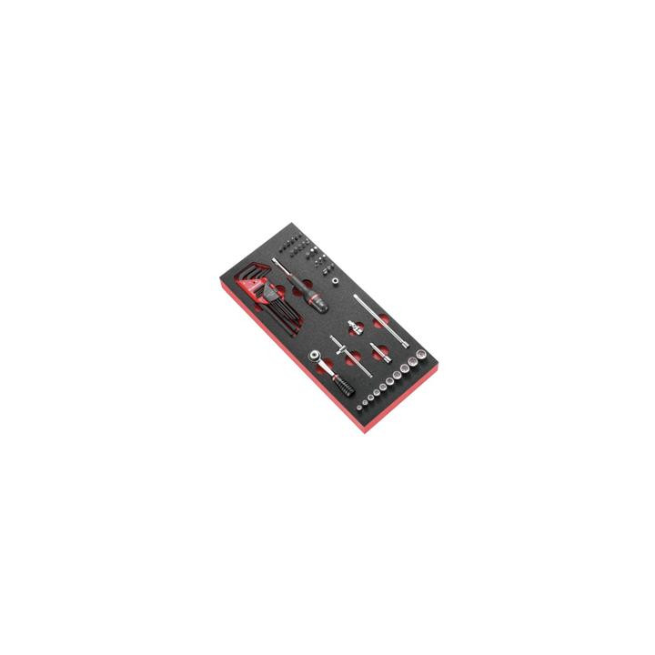 Module d'outils FACOM douilles/cliquet 1/4" - plateau mousse