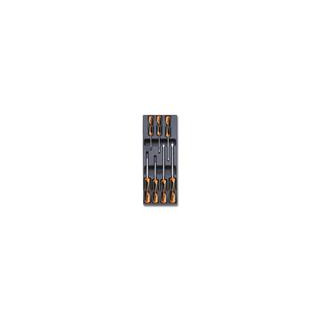 Plateau thermoformé rigide Beta avec composition de tournevis plat + cruciforme