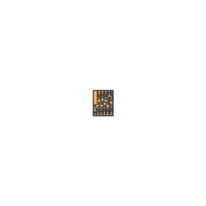 Plateau thermoformé souple Beta série m m208 10 tournevis