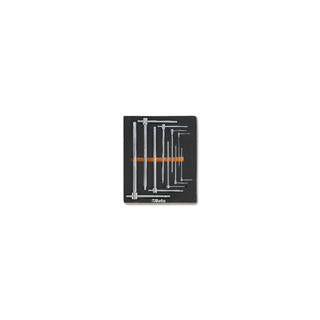 Plateau thermoformé souple Beta série m m69 9 clés mâes 6 pans en t