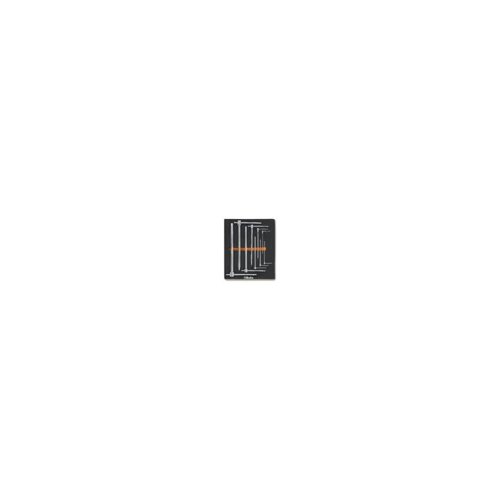 Plateau thermoformé souple Beta série m m69 9 clés mâes 6 pans en t