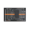 Plateau thermoformé souple Beta série m m65 16 clés en t mâle/femelle