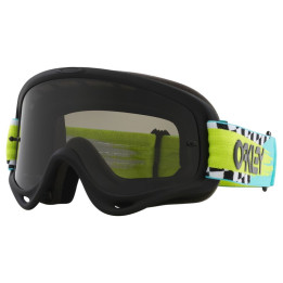 Masque Oakley O-Frame MX - TEAL CHECKS Dark Grey | Oxmoto