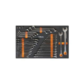 Plateau thermoformé souple Beta série m m25 40 clés mixtes et adapteurs pour douilles