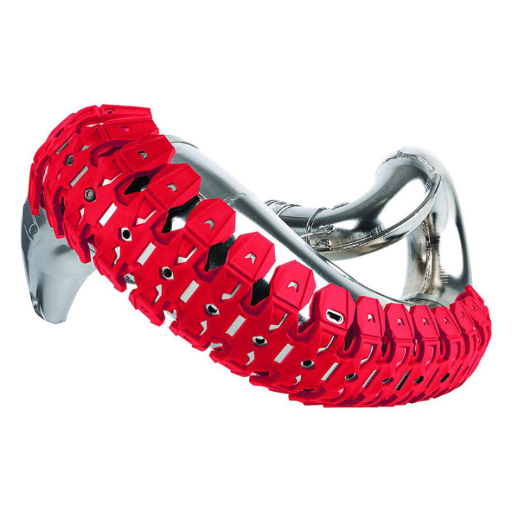 Protection d'echappement Polisport Armadillo rouge | Oxmoto