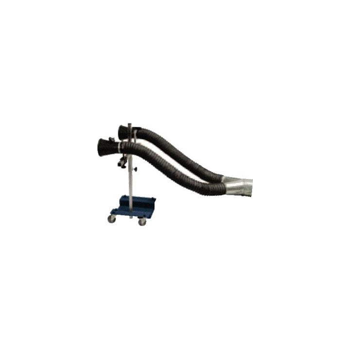 Support double sorties & cône Filcar Ø100mm | Oxmoto