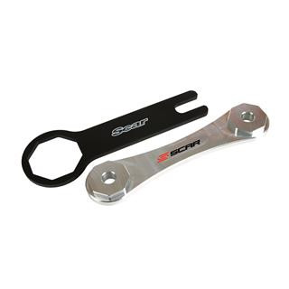 Clé de bouchon de fourche double Scar Ø49mm/8 pans - fourches KYB