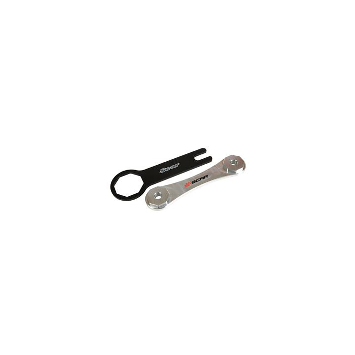 Clé de bouchon de fourche double Scar Ø49mm/8 pans - fourches KYB