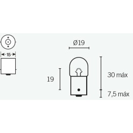 Ampoule Tecnium R5 12V 5W - x10 | Oxmoto