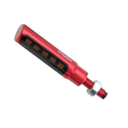 Clignotants Lightech Led aluminium rouge - TheTube | Oxmoto