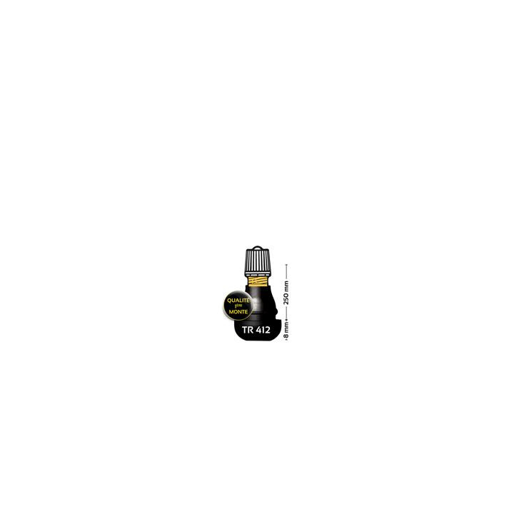 Valves droites caoutchoutées Bihr TR412 - 100% pièces