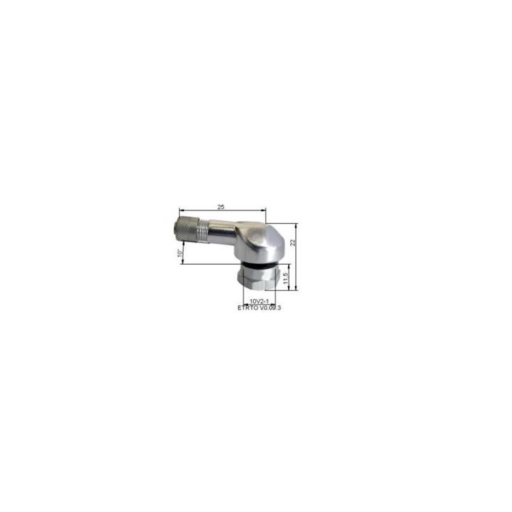 Valve pneumatique alu Bihr Ø11,5mm - x10 | Oxmoto