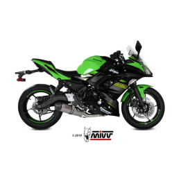 Ligne complète MIVV Oval titane/casquette carbone - Kawasaki Z650