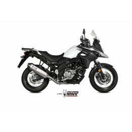 Silencieux MIVV Speed Edge inox/casquette carbone Suzuki DL650 V-Strom S.049.LRX