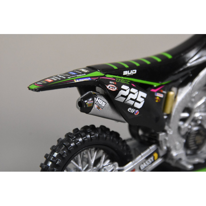 Maquette Kawasaki 250 kx-f moreau échelle 1/12 | Oxmoto