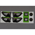 Maquette Kawasaki 250 kx-f moreau échelle 1/12 | Oxmoto