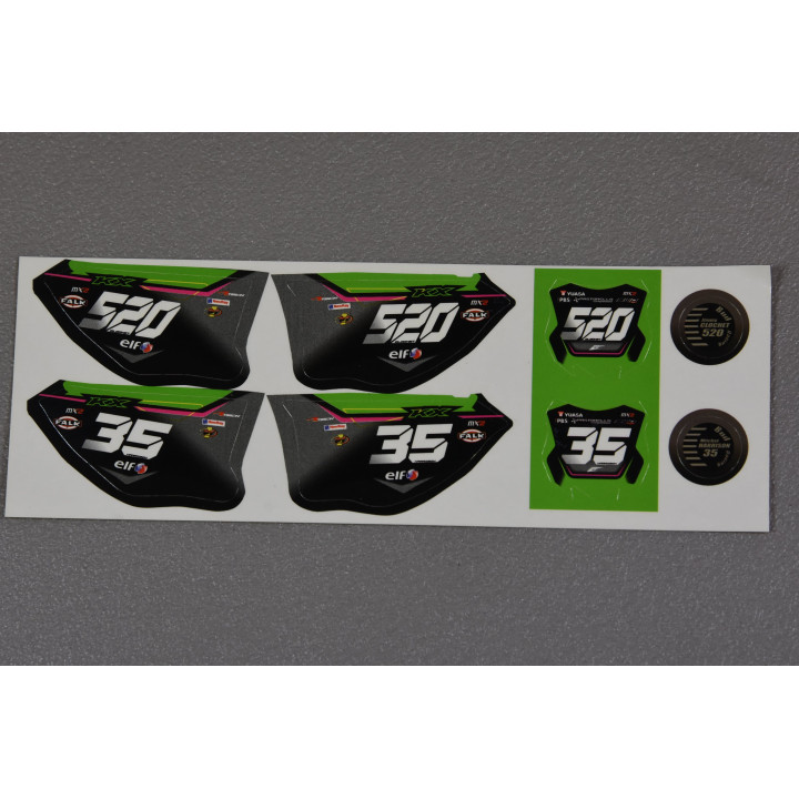 Maquette Kawasaki 250 kx-f moreau échelle 1/12 | Oxmoto