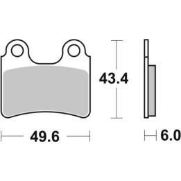 Plaquettes de frein Braking Off-Road métal fritté - 831CM46