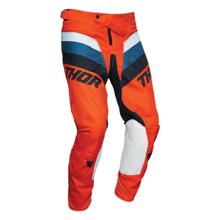 Pantalon cross Thor pulse racer orange/bleu 2021 | Oxmoto