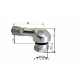 Valve pneumatique alu Bihr Ø11,5mm - x10 | Oxmoto